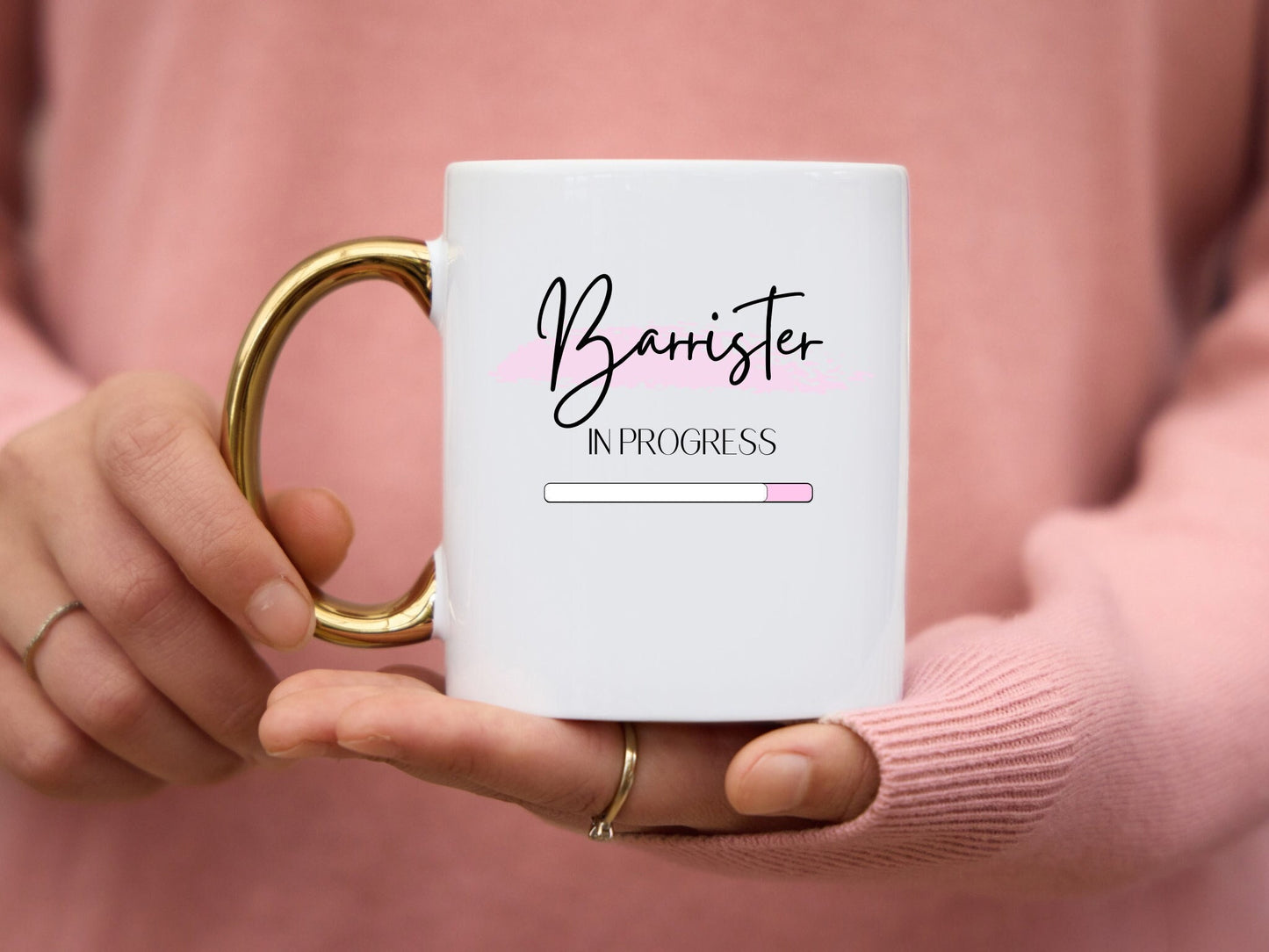 Barrister in Progress with Gold Handle