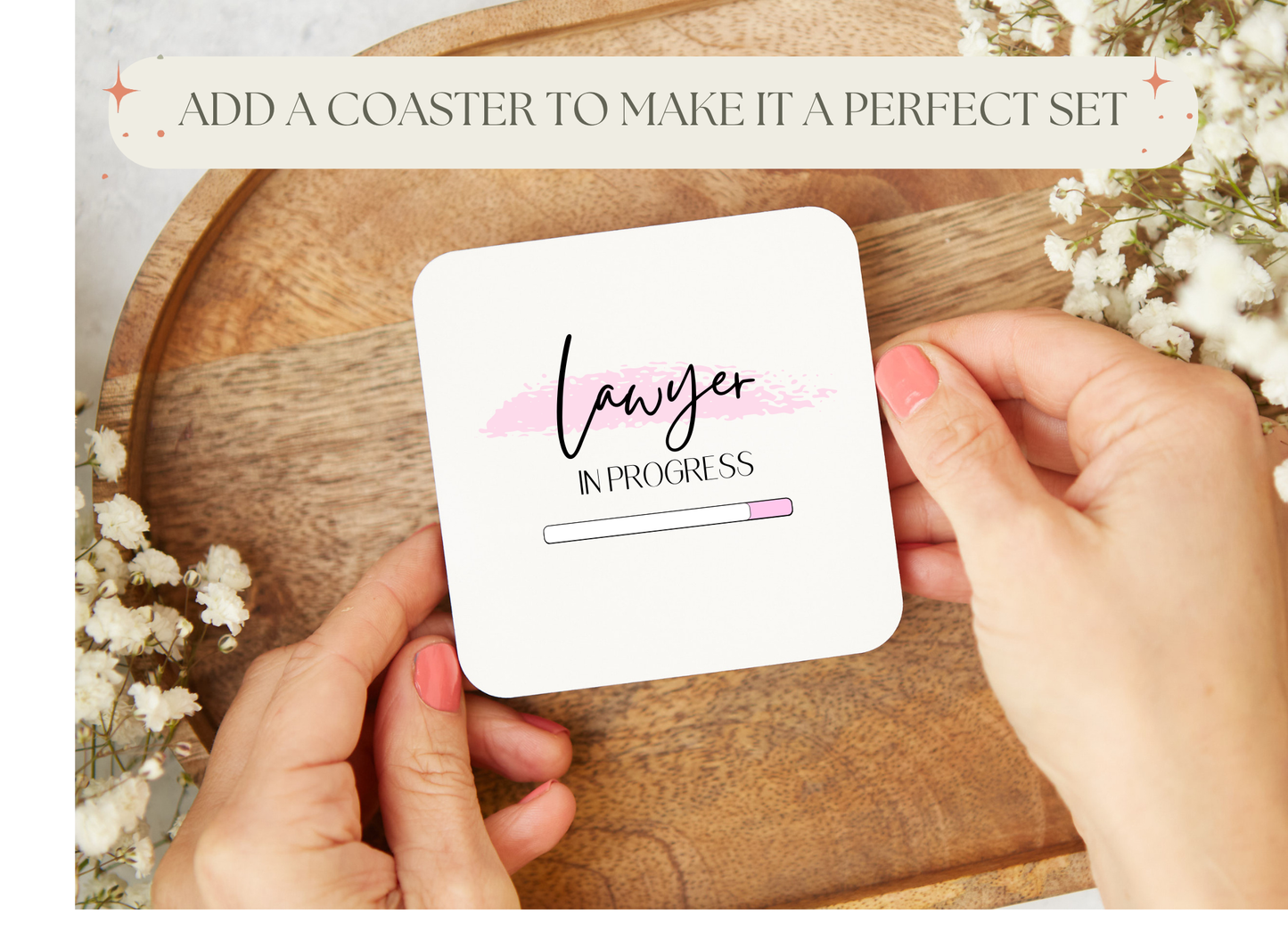 Lawyer in Progress Mug with Gold Handle