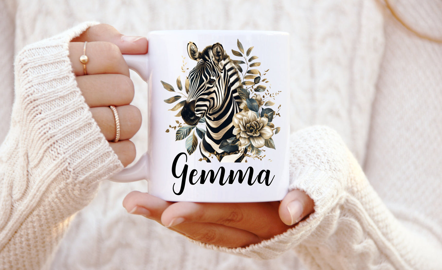 Personalised Zebra Mug