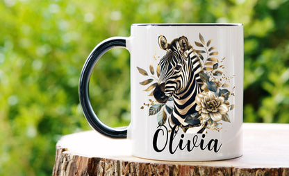 Personalised Zebra Mug