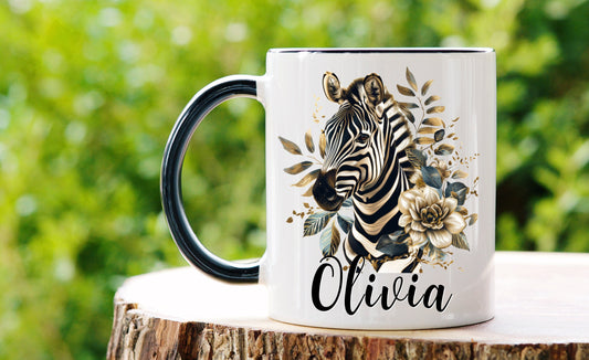 Personalised Zebra Mug