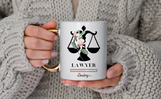 Lawyer Mug with Gold Handle