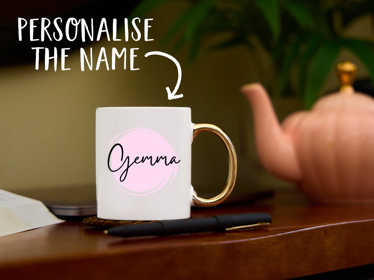 Solicitor in Progress Mug with Gold Handle